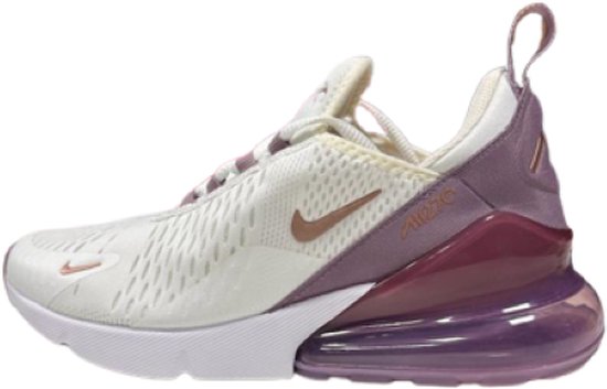 Nike - Air Max 270 GS - Sneaker - Homme - Wit/ Violet - Taille 39 | bol