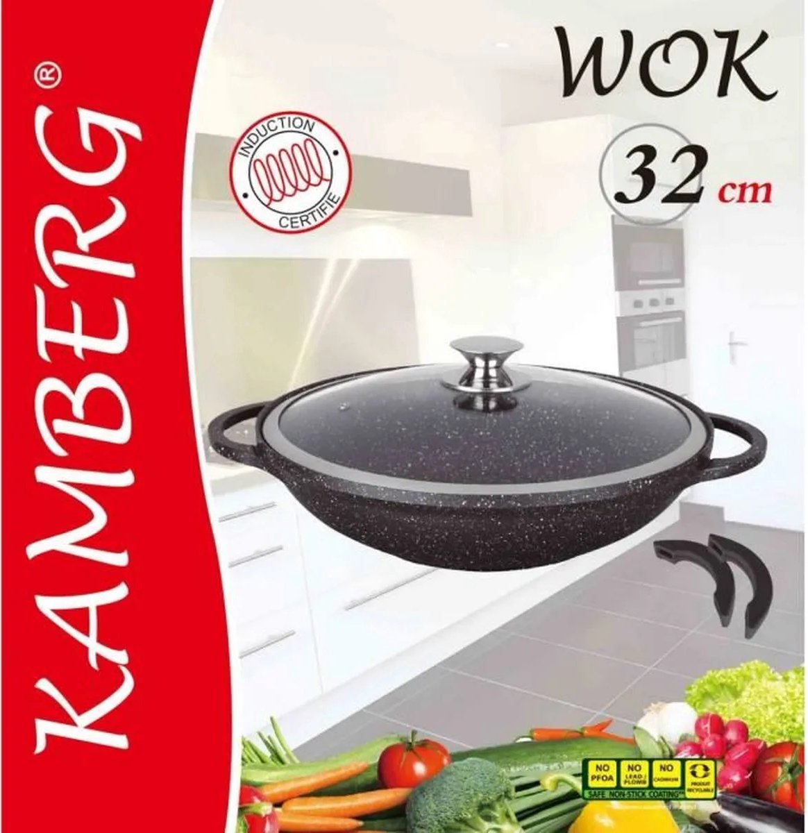 3 casseroles et wok 32 cm, Kamberg