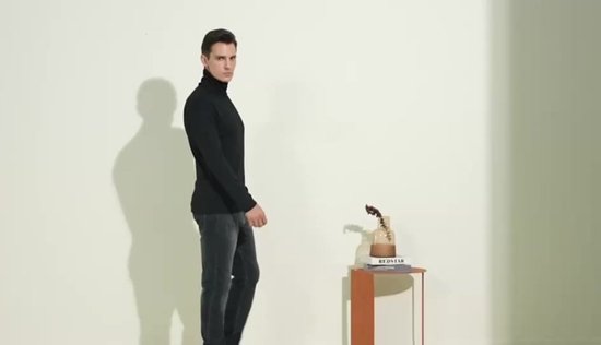 Klassieke Heren Sweater half turtleneck - Italian Style