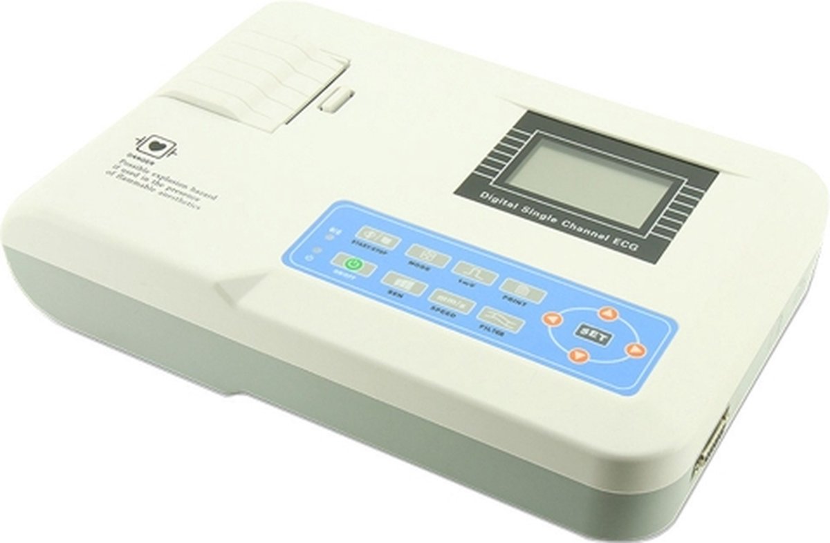 Goedkoopste Mobiclinic ECG100G Elektrocardiograaf - Draagbaar - 1 kanaal - Digitaal scherm - ECG