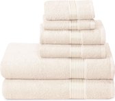 Lot de 6 serviettes en coton Ultra douces, comprenant 2 serviettes de bain 70x140 cm, 2 serviettes 40x60 cm et 2 gants de toilette 30x30 cm, idéales pour les déplacements en salle de sport et un usage quotidien, compactes et