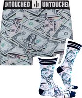 Untouched boxershort heren - heren ondergoed boxershorts - cadeau voor man - duurzaam - Dollar XL Sokken 43 46
