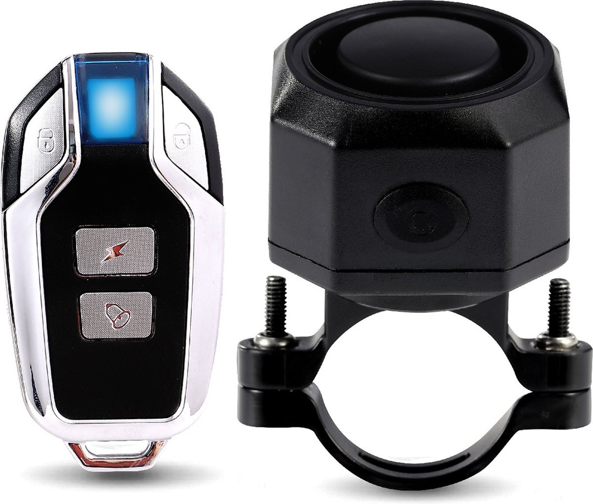 Fietsslot Met Alarm - Alarm met afstandsbediening- Fietsalarm met Afstandsbediening - Motor Alarm -- IP65 Waterdicht Fietsslot-7 gevoeligheidsstanden-110DB