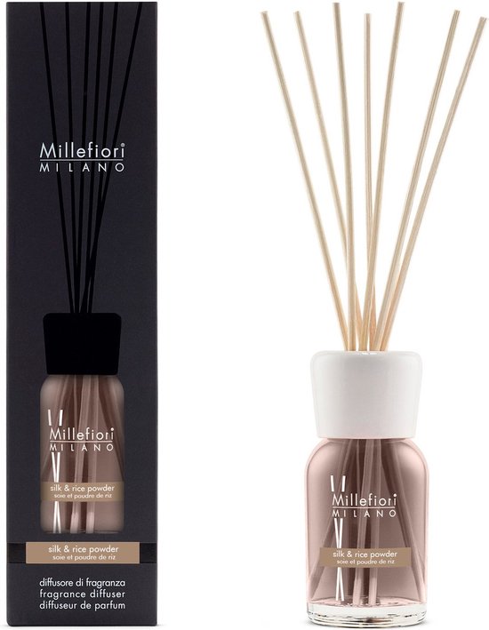 Millefiori Milano - Geurstokjes 100 ml Silk & Rice Powder