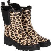Luipaard print damesregenlaars Chelsea Rubber Rain Boots van XQ 40