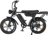 Fatbike V8 MAX Model - Zwart - Dubbele Accu - Elektrische Fatbikes - Elektrische Fiets - E Bike - 250 Watt