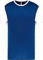 Tweekleurig herenshirt jersey met korte mouwen 'Proact' Royal Blue/White - 3XL