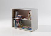 Vipack Boekenkast Pino met 2 lades hout wit