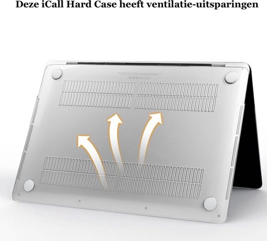 Hard Case geschikt voor MacBook Air 13 inch - Transparante Hoes Cover Hoesje geschikt voor Macbook Air 13 inch 2017 / 2015 / 2014 / 2013 / 2012 - iCall