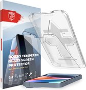 Rosso Apple iPhone 15 Screenprotector | Gehard Glas | Beschermglas | Glasplaatje | Case Friendly | Met Installatietray | Eenvoudige montage