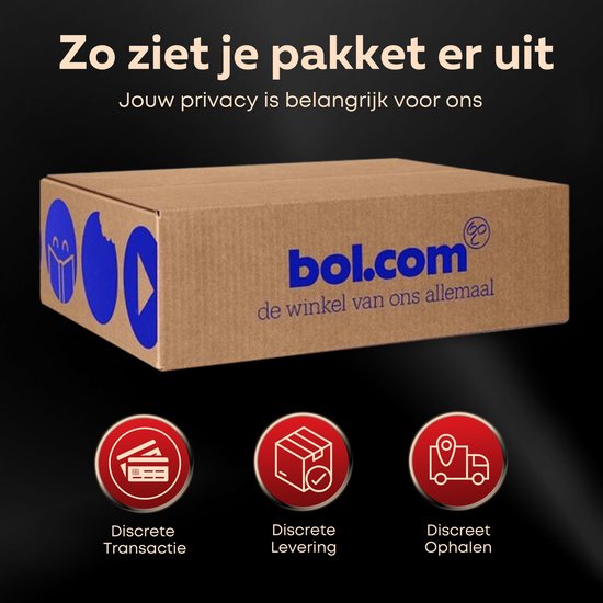 Bruine bol.com verzenddoos die zorgt voor een discrete levering en transactie.