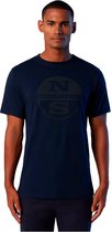 North Sails Graphic T-shirt Met Korte Mouwen Blauw L Man