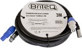 Briteq Power Twist/XLR PRO Combi Cable, 3m - Kabel