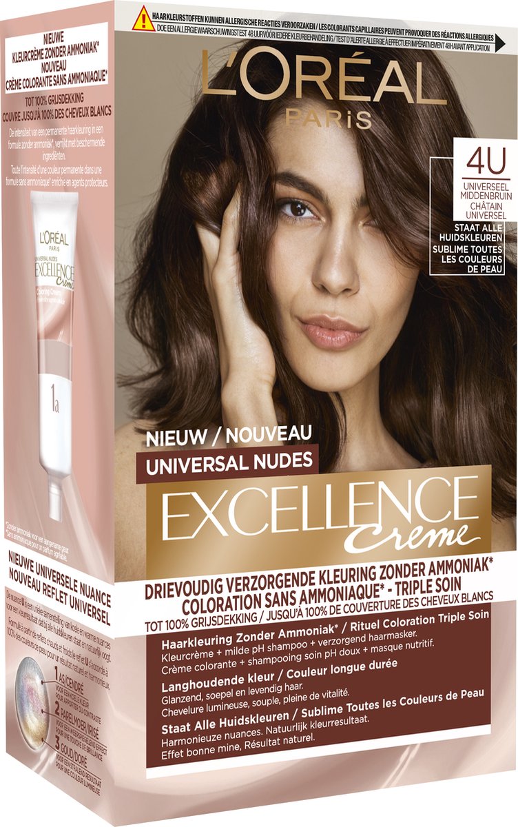 L Oréal Paris Excellence Universal Nudes U Universeel Middenbruin