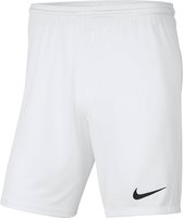 Nike Dri-FIT Park 3 Meisjes/Jongens Sportbroek - White/Black - Maat S