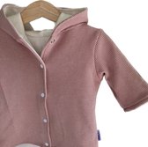 Baby jasje Soft pink. Maat 56. Handgemaakte babykleding.