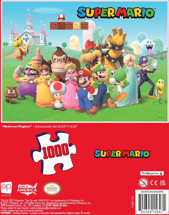 Puzzle 1000 pièces - Super Mario - Ravensburger - Dessins animés