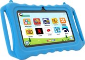 DEPLAY Kids Tablet LITE - Kindertablet - Ouder Control App - 3000 Mah Batterij - Beschermhoes - Android 12 – 7 Inch - Blauw