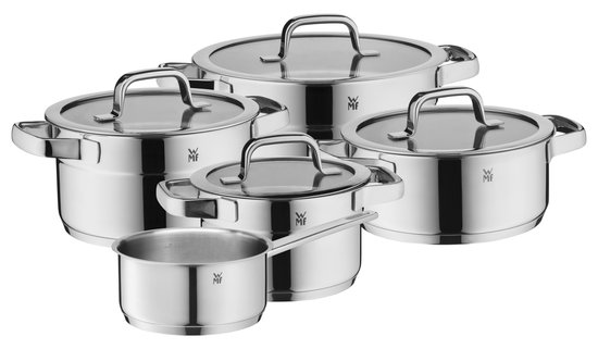 WMF Compact Cuisine Pannenset – 5-delig – RVS