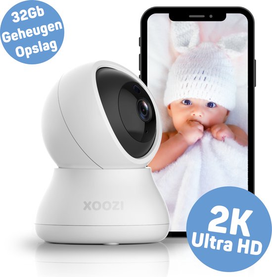 XOOZI Qt32 - Babyfoon avec caméra et application - Caméra Bébé - Baby  Monitor -... | bol