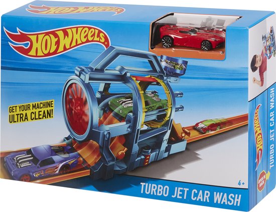 Hot Wheels Turbo Jet Car Wash Race Track - Hot Wheels Cars Track