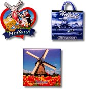 Koelkastmagneten Set: Holland - Divers - Souvenirs - 3 stuks