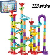 Kiddel XL knikkerbaan 113 stuks - Inclusief accessoires educatief interactief kinderspeelgoed met knikkers - Speelgoed jongens & meisjes 3 jaar 4 jaar STEM cadeau