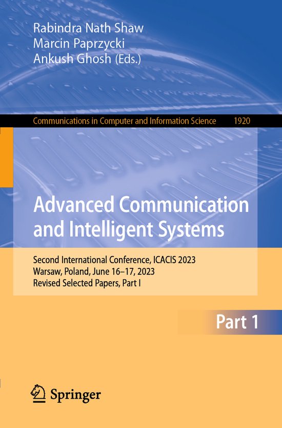 Communications in Computer and Information Science1920- Adva ... - cover