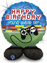 Folieballon "Happy Birthday - Game Controller "Standup (41cm)Grabo