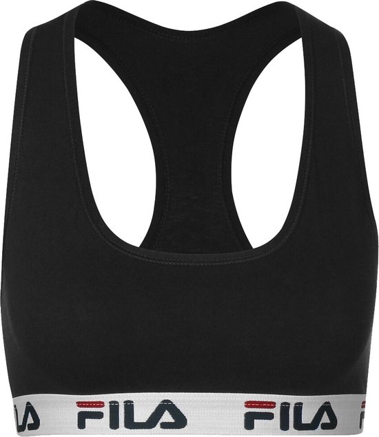 Fila - Woman Bra Elastic Band - Zwarte Sport Top - S - Zwart