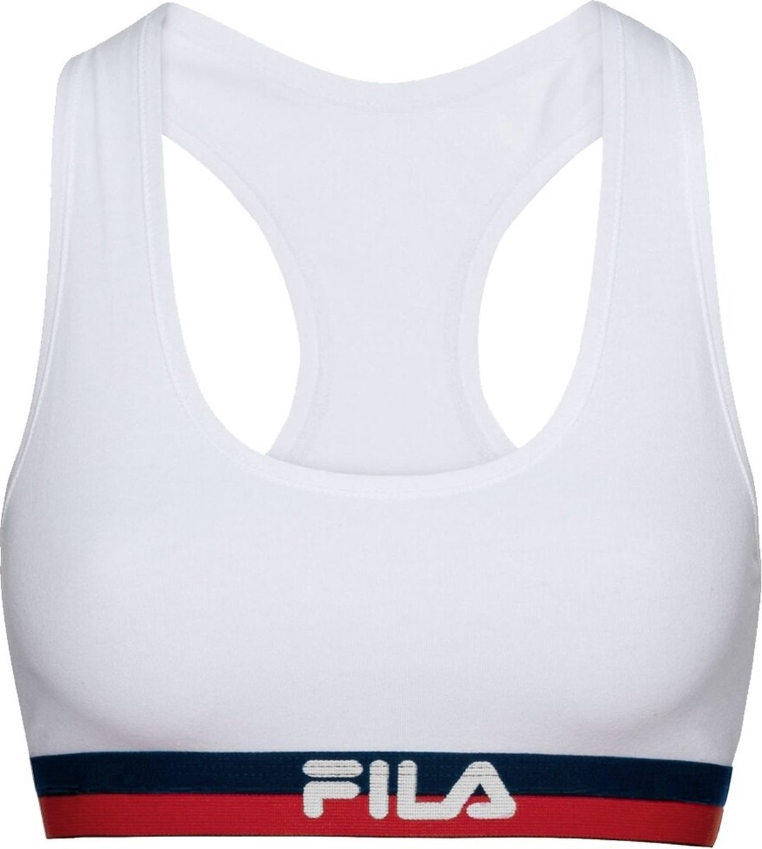 Fila Woman Bra Elastic Band - Witte Top - S - Witte