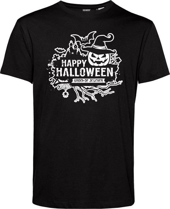 T-shirt kind Snoep of je leven | Halloween Kostuum Voor Kinderen | Halloween | Foute Party | Zwart | maat 68