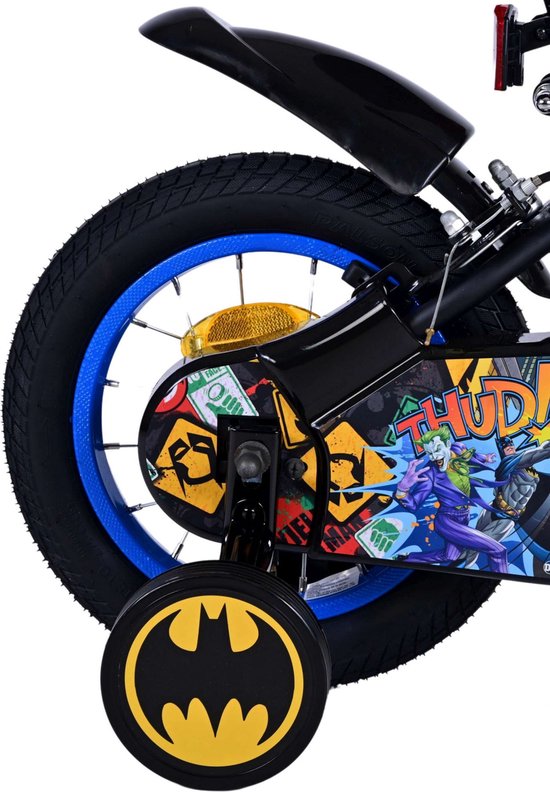 Batman Kinderfiets - Jongens - 12 inch - Zwart - Twee handremmen van Volare — afbeelding 4