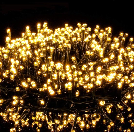 Kerstverlichting - LED Verlichting - Buiten & Binnen - 25 Meter - 1000 LED's - Warm-Wit - Decoratie Kerstverlichting - Kerstbomen - Tuinfeesten - Verjaardag - Bruiloften