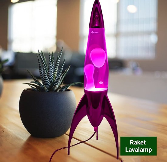 Mathmos Lampe à Lave Astro Violet/Rouge - Icône Design Britannique Depuis 1963