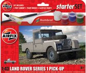 1:43 Airfix 55012 Land Rover Series 1 Pick-Up - Starter Set Plastic Modelbouwpakket