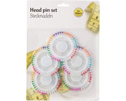 LifeTime Kopspelden/steekspelden set - 200x stuks - Gekleurd - 26 mm - hobby spelden