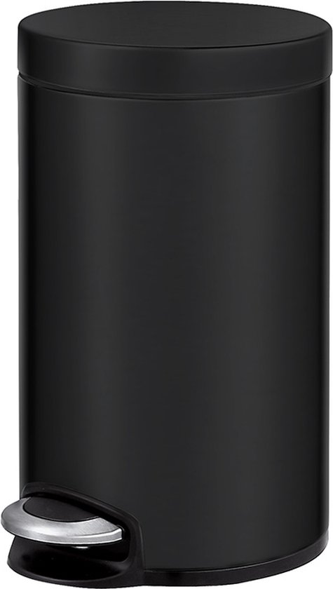 Brabantia Bo Afvalemmer 7L - Kleine & Stijlvolle Vuilnisbak - Zacht Sluitende Deksel - Hygiënische Prullenbak - Wandmontage Mogelijk - voor Badkamer, Toilet, Thuis Kantoor - Matt Black Brabantia Bo Afvalemmer 7L - Kleine & Stijlvolle Vuilnisbak - Zacht Sluitende Deksel - Hygiënische Prullenbak - Wandmontage Mogelijk - voor Badkamer, Toilet, Thuis Kantoor - Matt Black