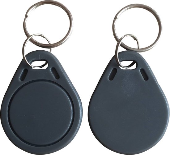 10 pièces Porte-clés Mifare classic 1K Grijs- Étiquettes RFID - RFID