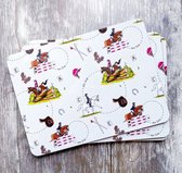 Placemat- Paard -Emily Cole- Eventing- CrossCountry Cadeau 4 stuks