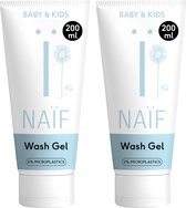 Naïf - Reinigende Wasgel Voordeelset - 2x 200ml - Baby's en Kinderen - met Natuurlijke Ingrediënten