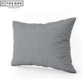 The One Bedding Taie d'oreiller - Literie - Coton/Satin - 60 x 70 cm - Gris clair