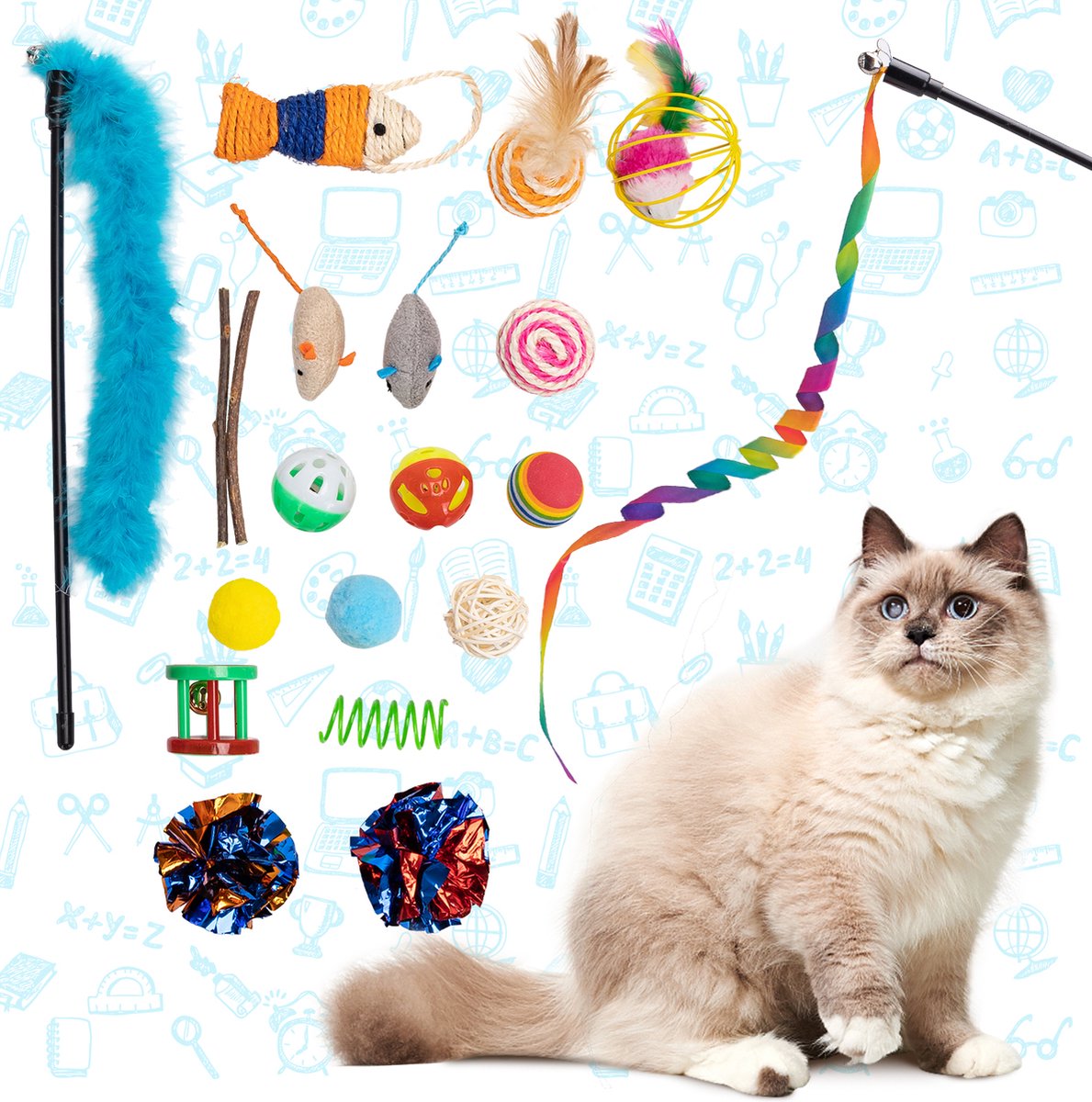 Boon Crinkelbal Blisterpack Kattenspeelgoed | Kat