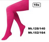 10x Maillot roze/pink in 2 maten - mt.128/140 en 152/164 - Piet Sinterklaas evenement thema feest festival kou