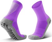 MyStand - Grip Chaussettes Voetbal Unisexe - Violet - Taille Unique