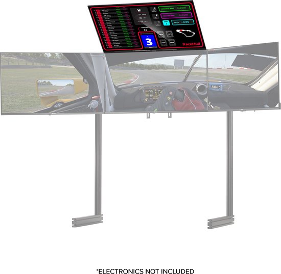 Next Level Racing Elite - Support pour triple écran autoportant - Zwart