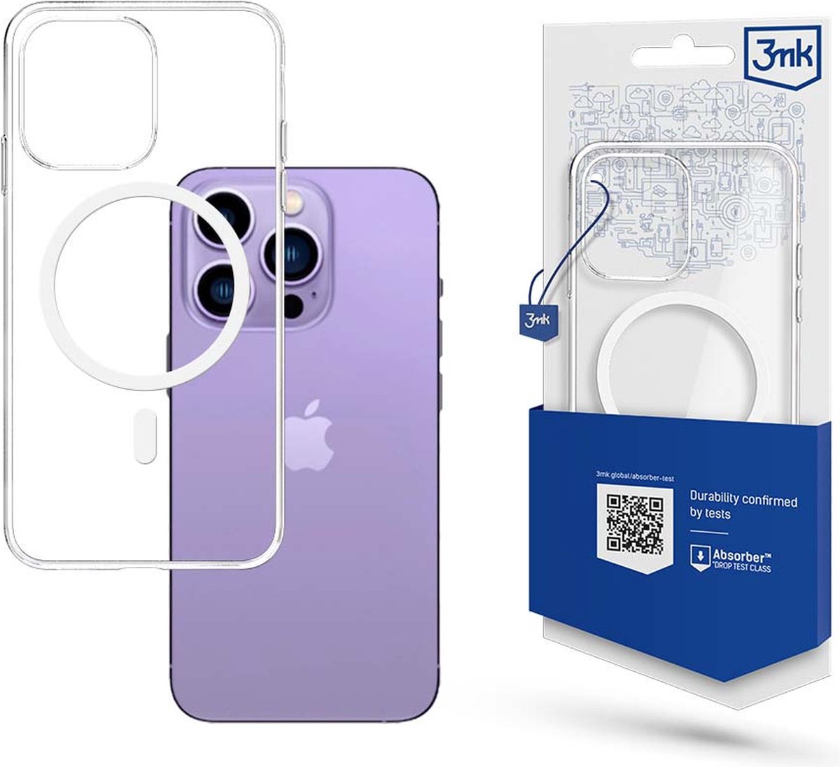 3mk - iPhone 14 Pro Max - Mag Safe - Telefoonhoesje - Transparant