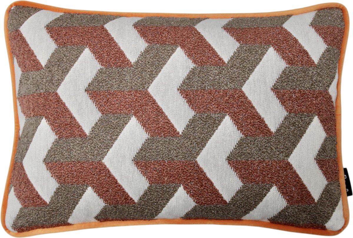 Raaf sierkussen-hoes Block zalm 35x50cm