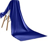 Emilie Scarves omslagdoek sjaal Lang Satijn - kobalt blauw - 200*70CM