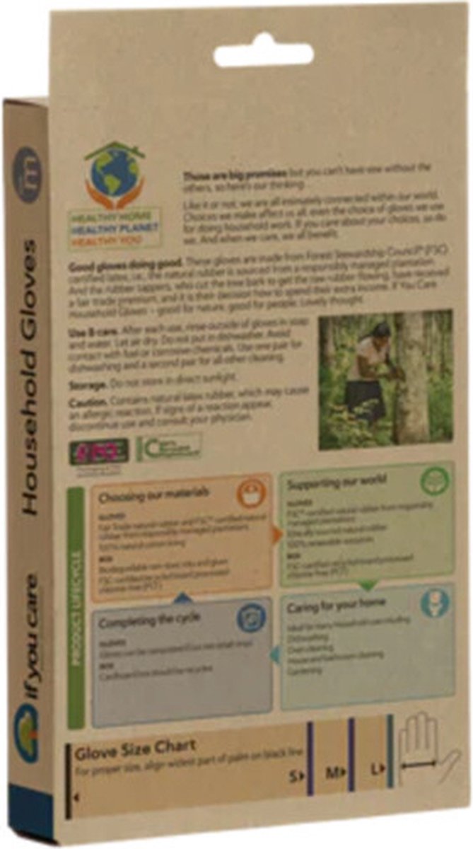 If You Care Huishoudhandschoenen Medium 1 paar